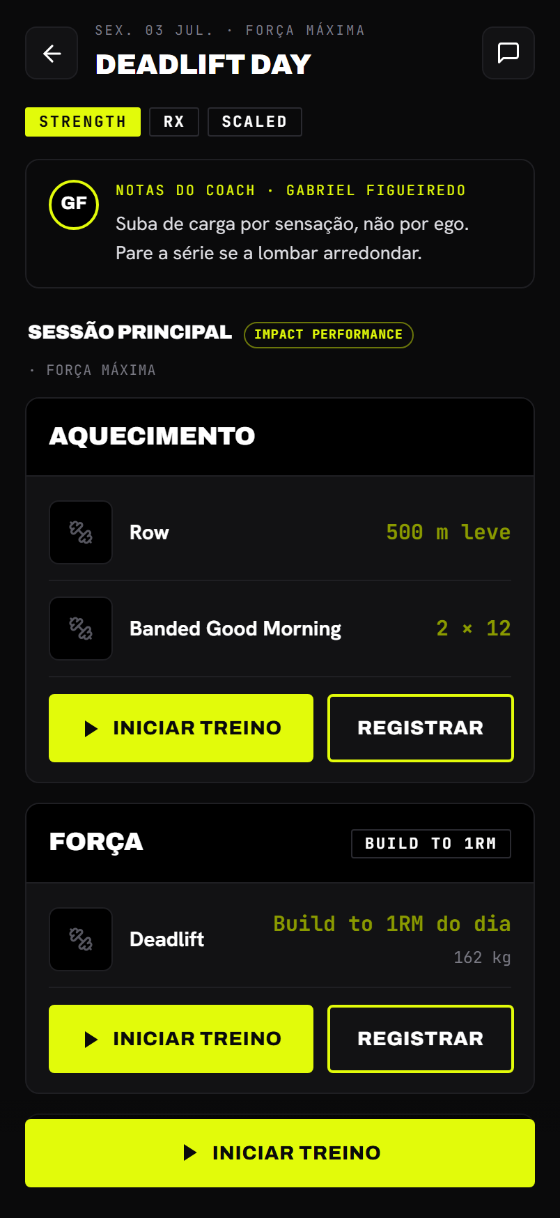 A folha da nota do coach com avatar