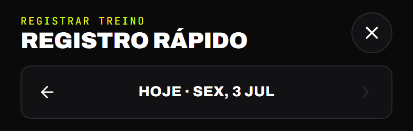 O seletor de data no topo do assistente